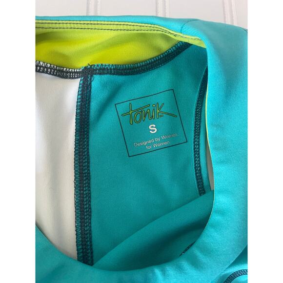 Tonik Cycling Activewear Outdoors Tank Top Zipper Pocket Bright Womens Small - Picture 5 of 7
